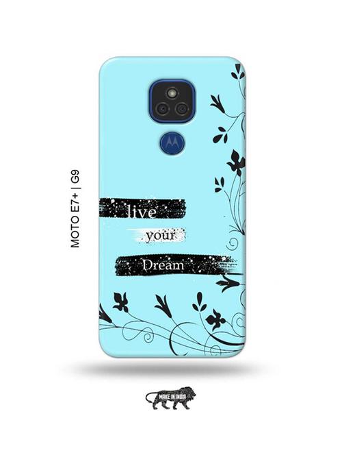 live your dream back cover compatible with moto e7 plus, moto g9 - 18986611 - Very Small Image - 1
