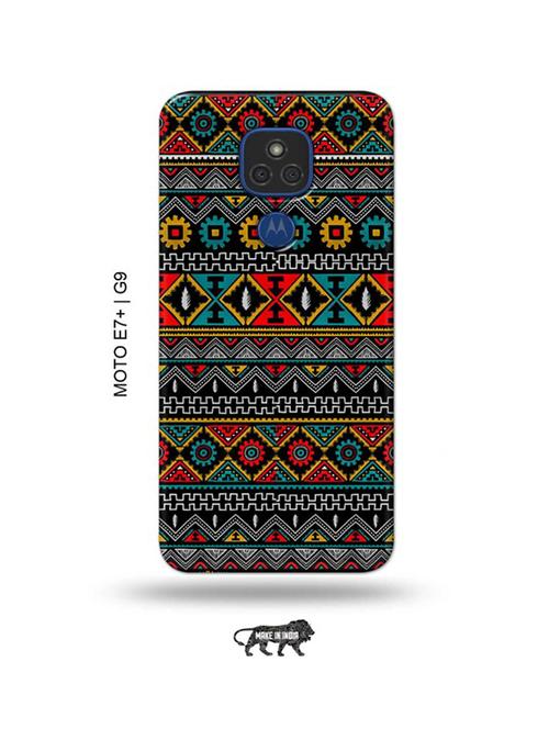 aztec back cover compatible with moto e7 plus, moto g9 - 18986624 - Very Small Image - 1