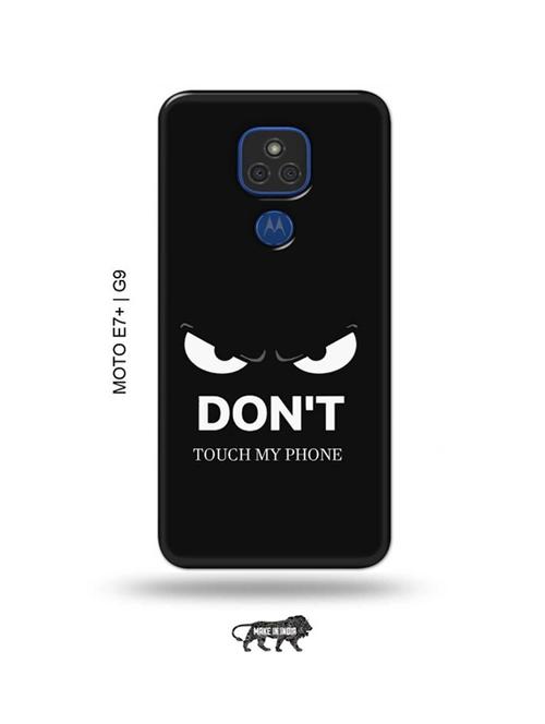 don't touch my phone back cover compatible with moto e7 plus, moto g9 - 18986674 - Very Small Image - 1