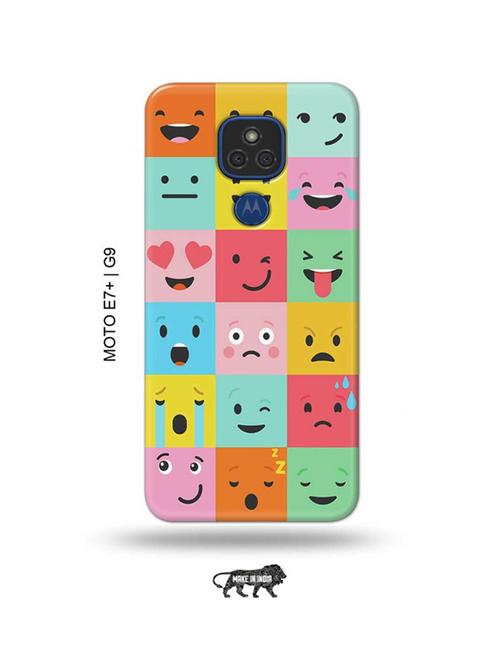 emojies back cover compatible with moto e7 plus, moto g9 - 18986703 - Very Small Image - 1