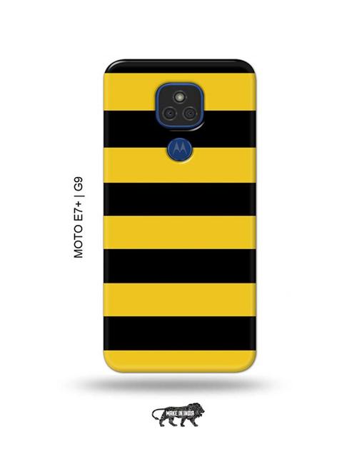 yellow strips back cover compatible with moto e7 plus, moto g9 - 18986706 - Very Small Image - 1