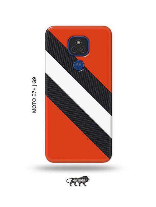 black strips back cover compatible with moto e7 plus, moto g9 - 18986713 - Very Small Image - 1
