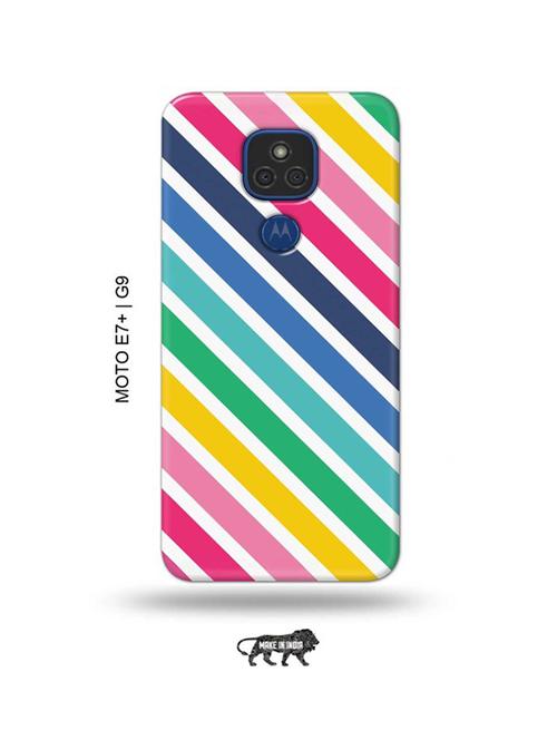 diagonal strips back cover compatible with moto e7 plus, moto g9 - 18986723 - Very Small Image - 1