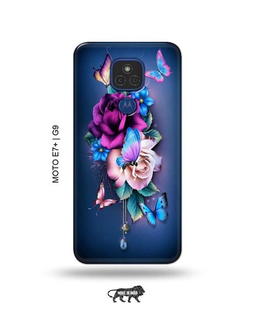 flowers back cover compatible with moto e7 plus, moto g9 - 18986737 - Very Small Image - 1