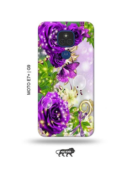 flowers back cover compatible with moto e7 plus, moto g9 - 18986738 - Very Small Image - 1