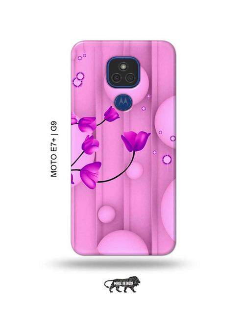 flowers back cover compatible with moto e7 plus, moto g9 - 18986743 - Very Small Image - 1