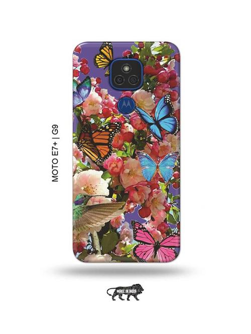 flowers back cover compatible with moto e7 plus, moto g9 - 18986755 - Very Small Image - 1