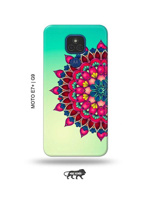 flowers back cover compatible with moto e7 plus, moto g9 - 18986762 - Very Small Image - 1