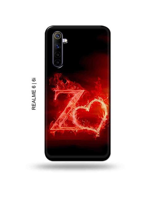 fire heart letter z back cover compatible with realme 6, realme 6i - 18986859 - Very Small Image - 1