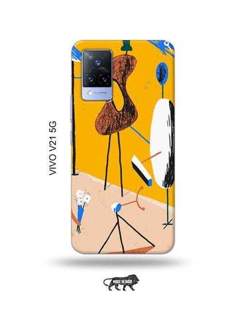 tribal art back cover compatible with vivo v21 5g - 18987148 - Very Small Image - 1