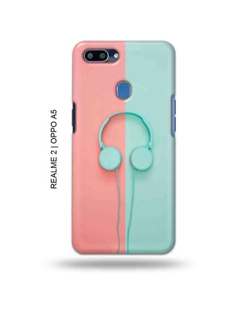 hipster headset back cover compatible with realme 2, oppo a5 - 18987223 - Very Small Image - 1