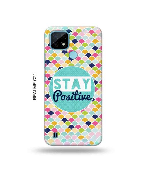 stay positive back cover compatible with realme c21 - 18987224 - Very Small Image - 1