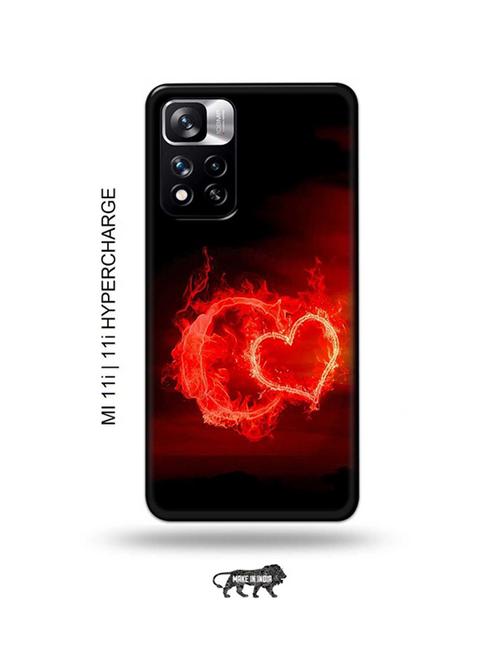 fire heart letter c back cover compatible with mi 11i, mi 11i hypercharge - 18987279 - Very Small Image - 1