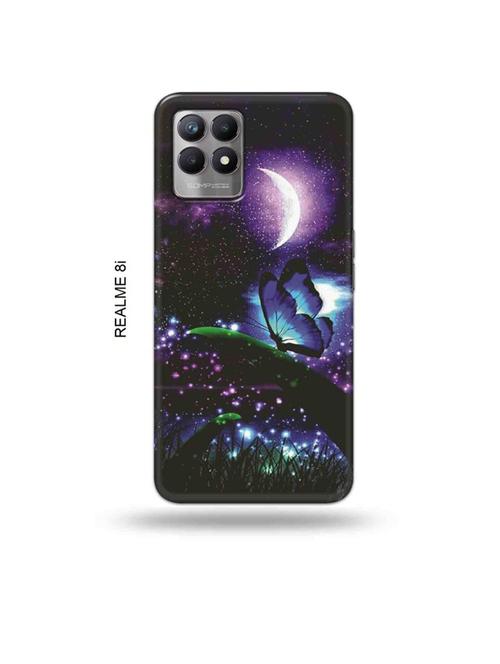 flowers back cover compatible with realme 8i, realme narzo 50 - 18987329 - Very Small Image - 1