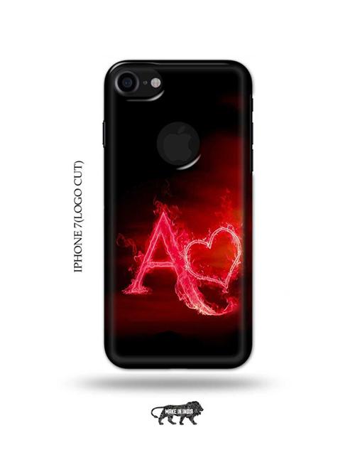 fire heart letter a back cover compatible with iphone 7(logo cut) - 18987399 - Very Small Image - 1
