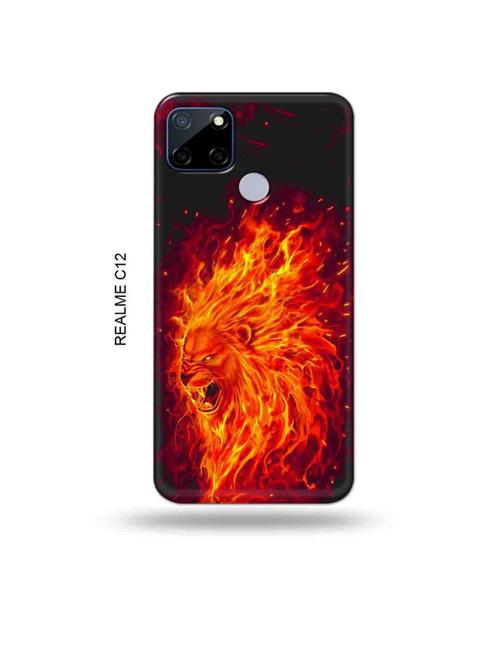 firry lion back cover compatible with realme c12, c25, realme narzo 20, realme narzo 30a - 18987527 - Very Small Image - 1