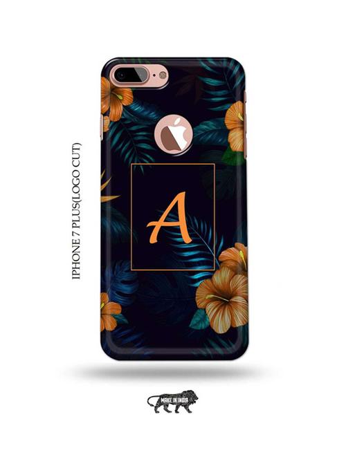 floral a back cover compatible with iphone 7 plus(logo cut) - 18987559 - Very Small Image - 1
