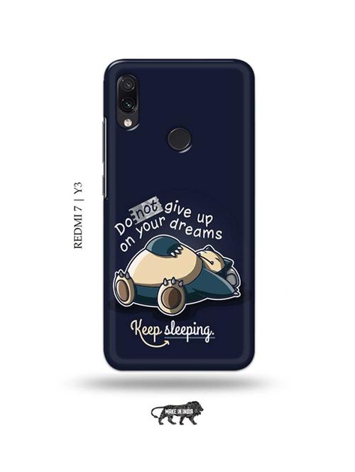 dreams quote back cover compatible with redmi 7, redmi y3 - 18987635 - Very Small Image - 1