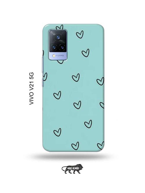 hearts back cover compatible with vivo v21 5g - 18987716 - Very Small Image - 1
