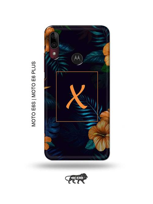 floral x back cover compatible with moto e6s , moto e6 plus - 18987739 - Very Small Image - 1