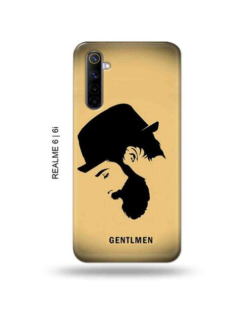 gentleman back cover compatible with realme 6, realme 6i - 18987859 - Very Small Image - 1