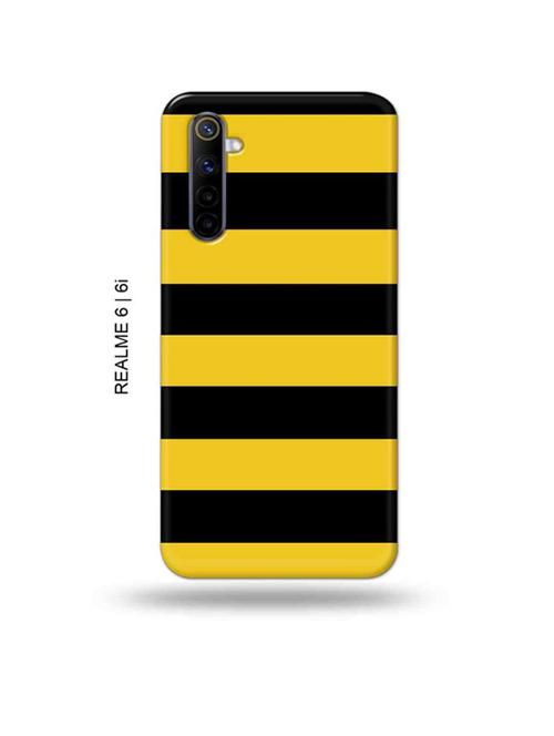 yellow strips back cover compatible with realme 6, realme 6i - 18987889 - Very Small Image - 1