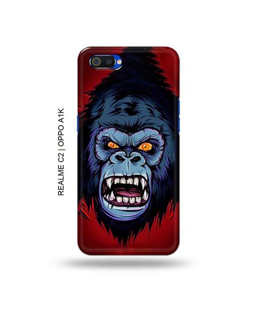 king ape back cover compatible with realme c2, oppo a1k - 18988334 - Very Small Image - 1