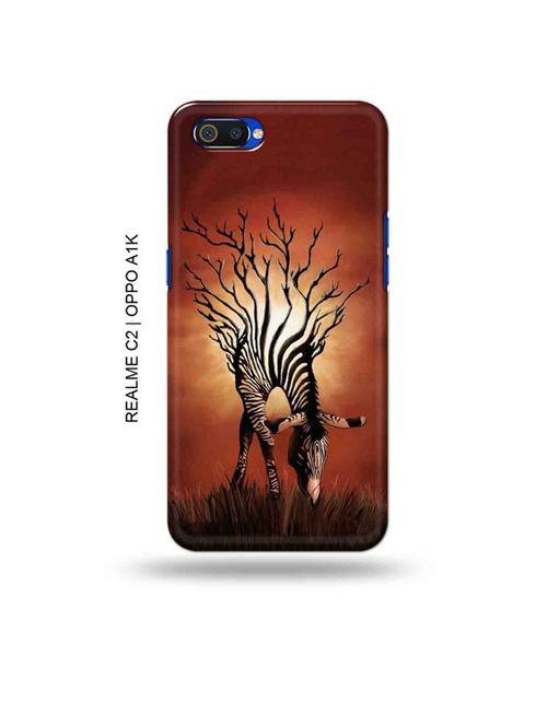 zebra back cover compatible with realme c2, oppo a1k - 18988342 - Very Small Image - 1