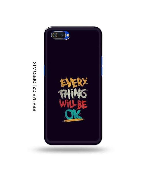 every thing will be ok back cover compatible with realme c2, oppo a1k - 18988360 - Very Small Image - 1