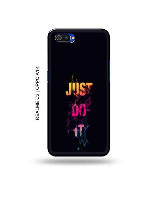 just do it back cover compatible with realme c2, oppo a1k - 18988368 - Very Small Image - 1
