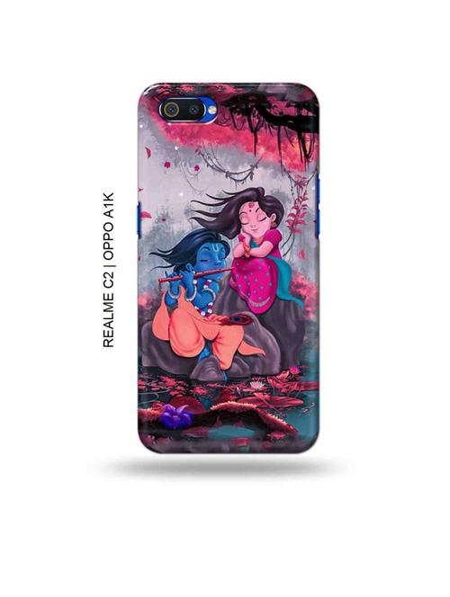 radha krishna back cover compatible with realme c2, oppo a1k - 18988392 - Very Small Image - 1
