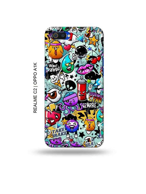 funny dope back cover compatible with realme c2, oppo a1k - 18988438 - Very Small Image - 1