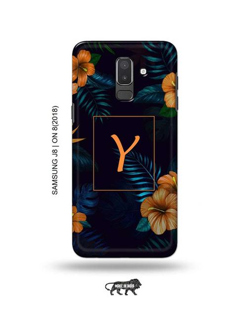 floral y back cover compatible with samsung j8, on8(2018) - 18988500 - Very Small Image - 1