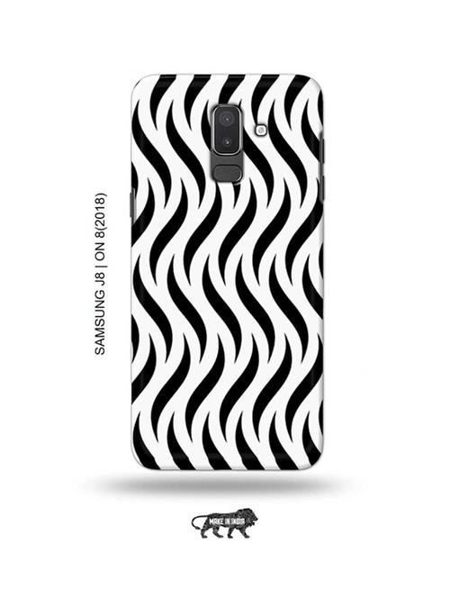 curvy strips back cover compatible with samsung j8, on8(2018) - 18988537 - Very Small Image - 1