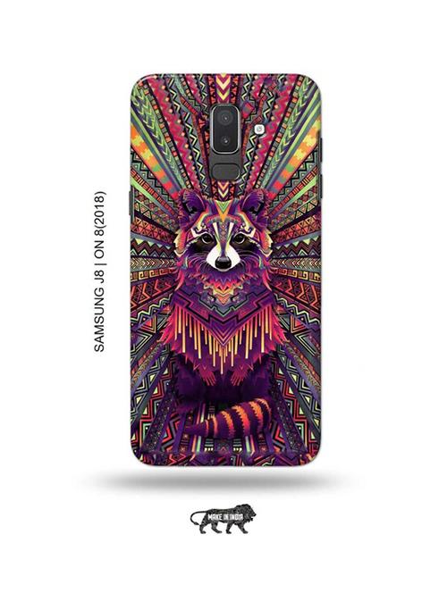 kalankari fox back cover compatible with samsung j8, on8(2018) - 18988581 - Very Small Image - 1