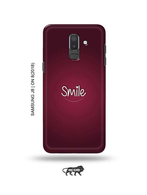 smile back cover compatible with samsung j8, on8(2018) - 18988586 - Very Small Image - 1