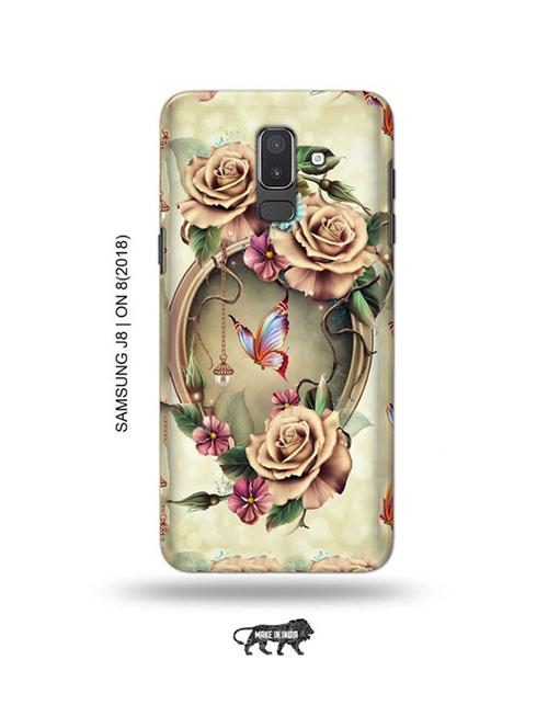 floral back cover compatible with samsung j8, on8(2018) - 18988647 - Very Small Image - 1