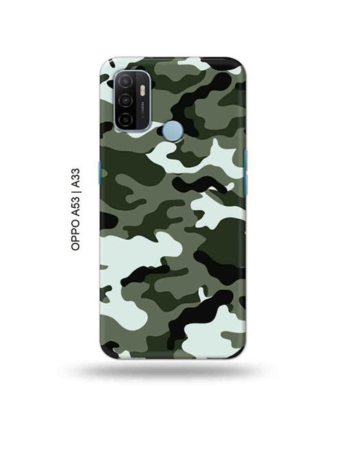 camouflage green back cover compatible with oppo a53 2020, oppo a33 2020, oppo a53s - 18989054 - Very Small Image - 1