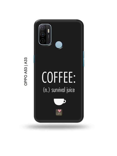 coffee survival juice back cover compatible with oppo a53 2020, oppo a33 2020, oppo a53s - 18989068 - Very Small Image - 1