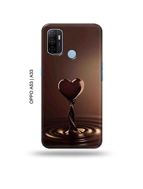 chocolate heart back cover compatible with oppo a53 2020, oppo a33 2020, oppo a53s - 18989096 - Very Small Image - 1