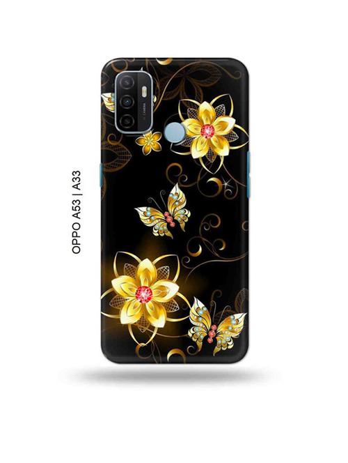flowers back cover compatible with oppo a53 2020, oppo a33 2020, oppo a53s - 18989109 - Very Small Image - 1