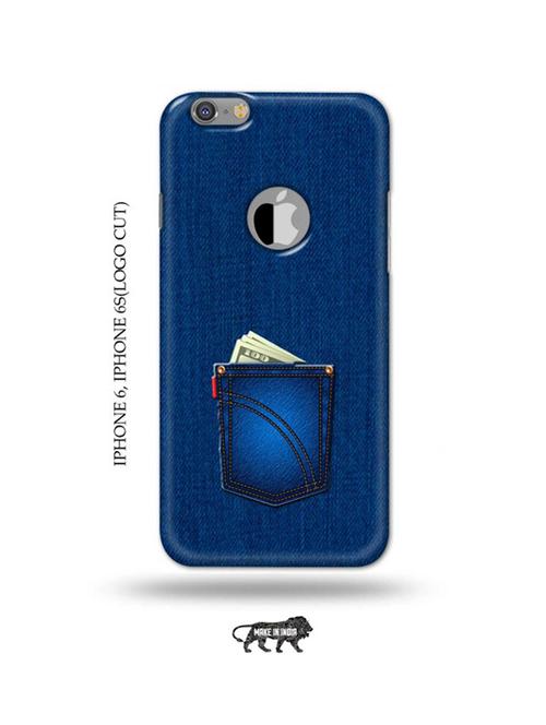 jeans back cover compatible with iphone 6, iphone 6s(logo cut) - 18989408 - Very Small Image - 1