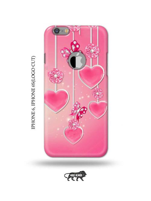 hearts back cover compatible with iphone 6, iphone 6s(logo cut) - 18989425 - Very Small Image - 1