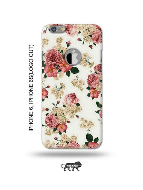 flowers back cover compatible with iphone 6, iphone 6s(logo cut) - 18989440 - Very Small Image - 1