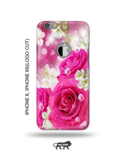 flowers back cover compatible with iphone 6, iphone 6s(logo cut) - 18989442 - Very Small Image - 1