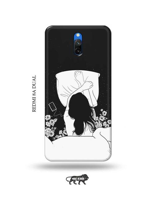 sleepy girl back cover compatible with redmi 8a dual - 18989530 - Very Small Image - 1