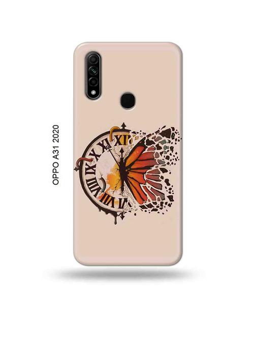 clock butterfly back cover compatible with oppo a31 2020 - 18989635 - Very Small Image - 1