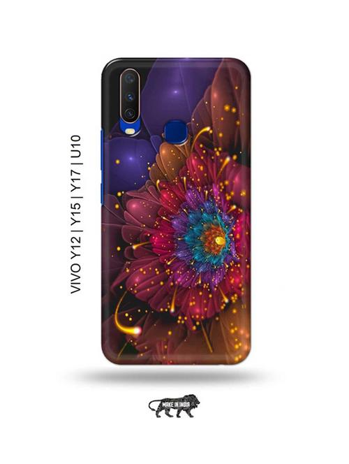 flowers back cover compatible with vivo y12, vivo y15 (2019), vivo y17, vivo u10 - 18989775 - Very Small Image - 1
