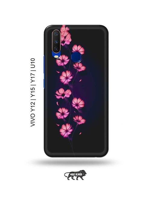 flowers back cover compatible with vivo y12, vivo y15 (2019), vivo y17, vivo u10 - 18989778 - Very Small Image - 1