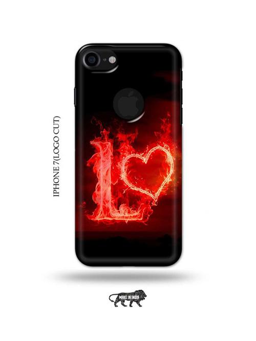 fire heart letter l back cover compatible with iphone 7(logo cut) - 18989861 - Very Small Image - 1